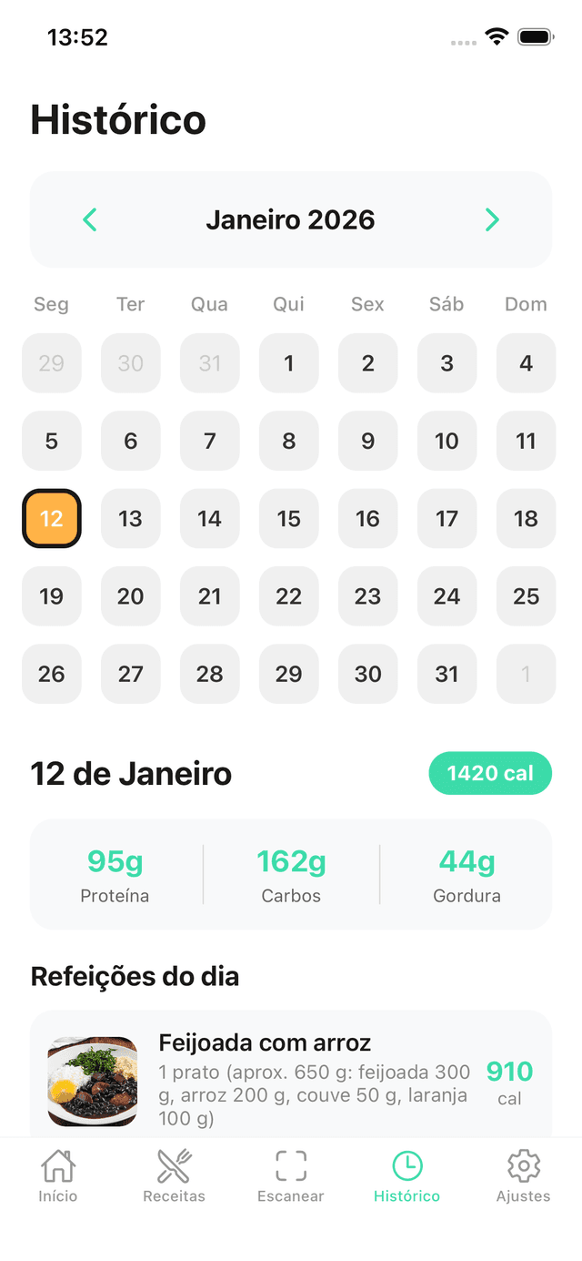 Calofy App Screenshot 3